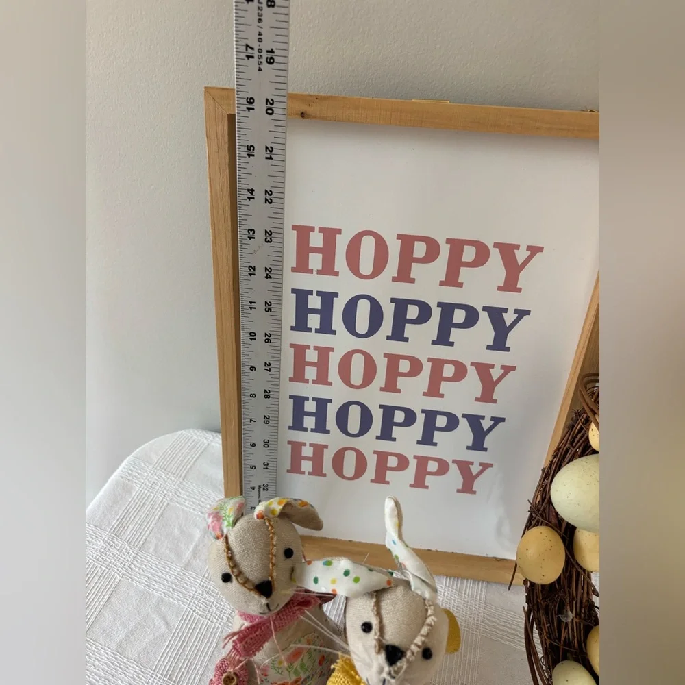 Easter Bunny Decor Set with Wreath